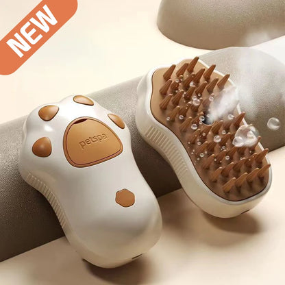 Steamy Cat Brush 3 in 1 Electric Anti-splashing