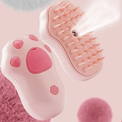 Steamy Cat Brush 3 in 1 Electric Anti-splashing