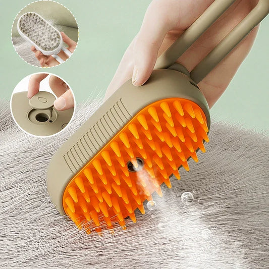 Steamy Cat Brush 3 in 1 Electric Anti-splashing