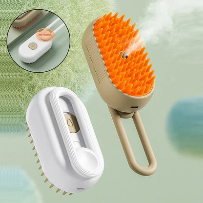 Steamy Cat Brush 3 in 1 Electric Anti-splashing