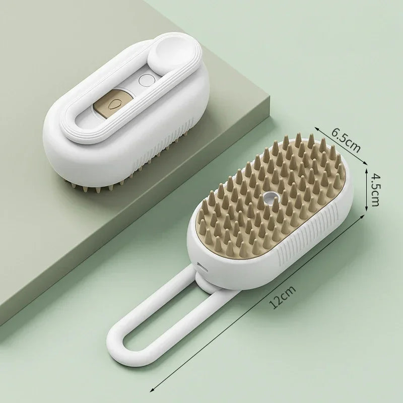 Steamy Cat Brush 3 in 1 Electric Anti-splashing